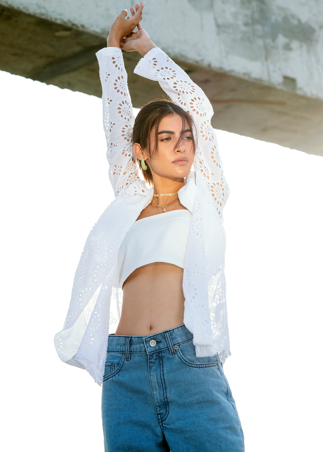 Eyelet Blazer